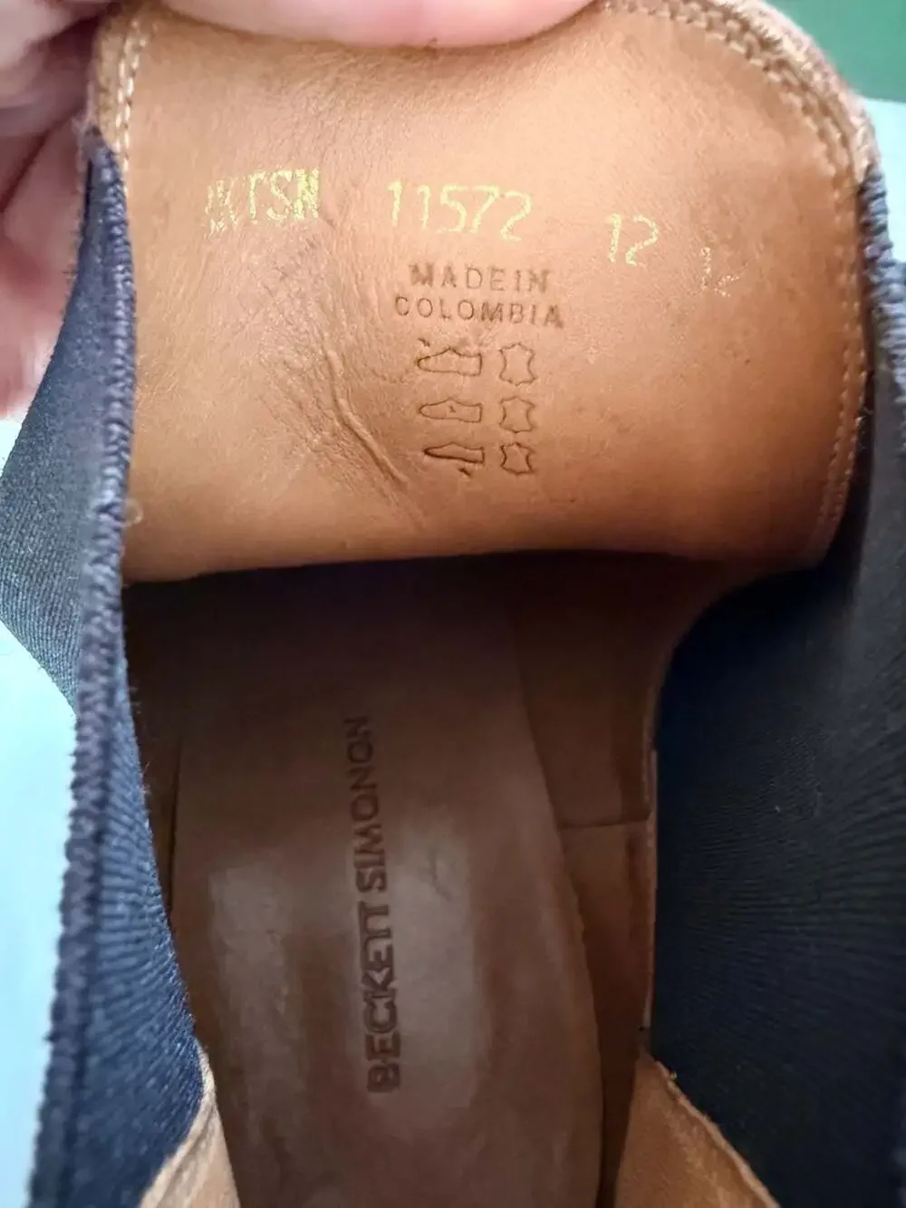 Beckett Simonon Maisen Brown Leather Chelsea Boots 12